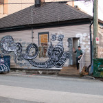 Ola Volo's mural at Main & Broadway, Vancouver