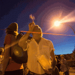blowing streamers at Six Fest, Vancouver BC 2013, animated GIF by Ash Tanasiychuk