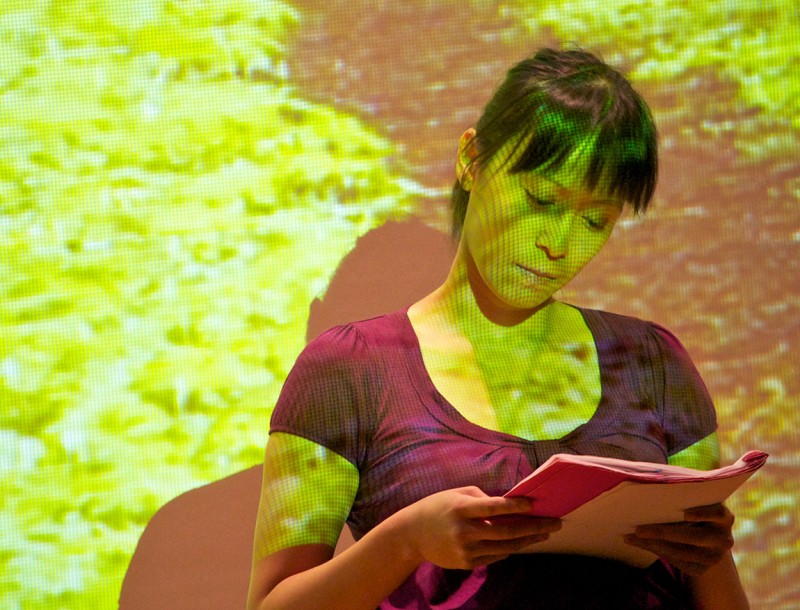 Yvette Lu reading her play Stories from the Closet.
