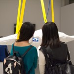 Lossless, SFU MFA Graduating Exhibition at Audain Gallery, 2014. (foreground: sculpture in Nathaniel Wong's 'Thus Spoke Death and Transfiguration.' Behind: Jeffrey Langille 'How is it that there is always something new?') Photo by Ash Tanasiychuk for VANDOCUMENT