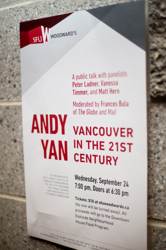Andy Yan "Vancouver in the 21st Century" @ SFU W, Vancouver BC, 2014. Photo by Harley Spade for VANDOCUMENT