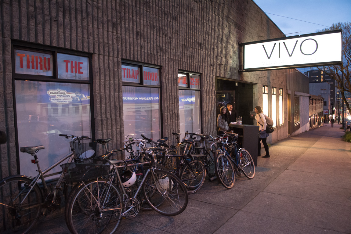 Opening night, Thru The Trapdoor, 1965 Main St, Vancouver BC, 2014. Photo by Ash Tanasiychuk for VANDOCUMENT