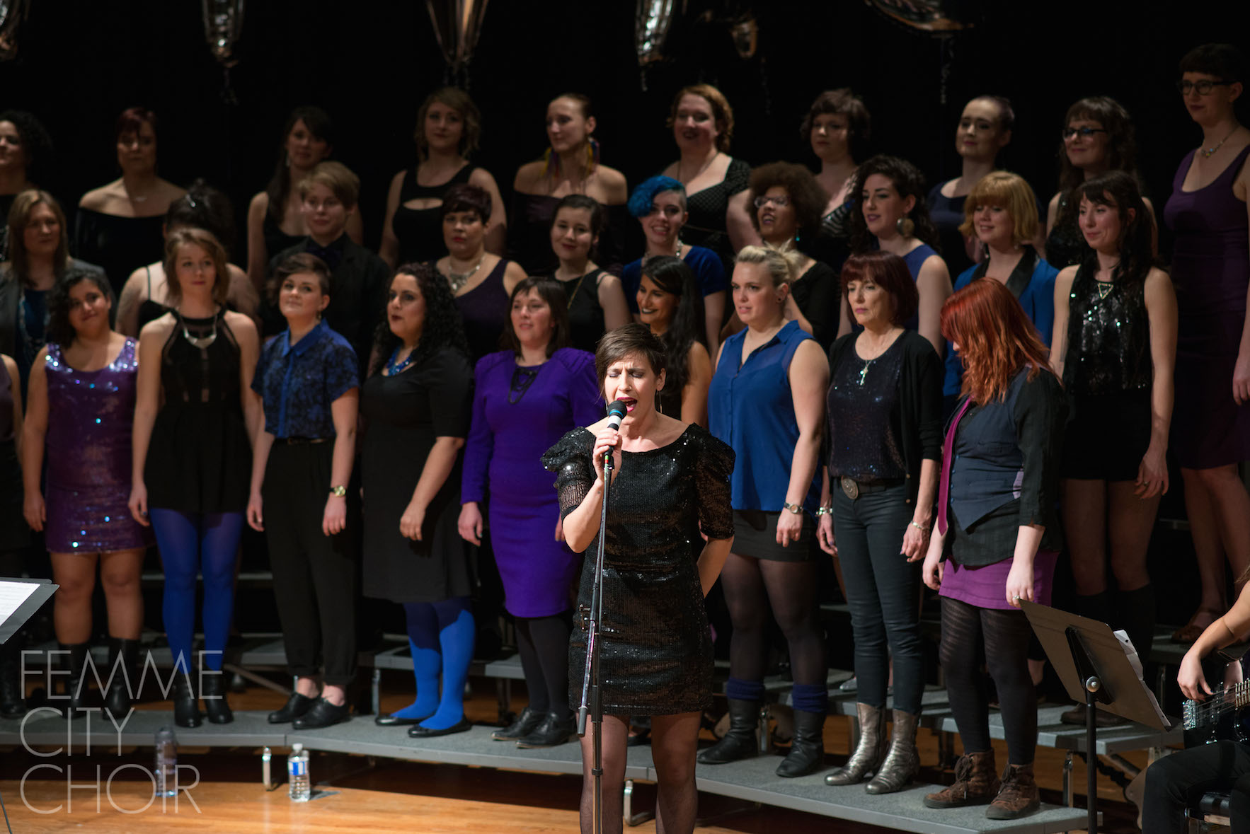 Femme City Choir in Divas! at Vancouver Community College Auditorium, Vancouver BC 2015 Photo by RDM Photography and Art