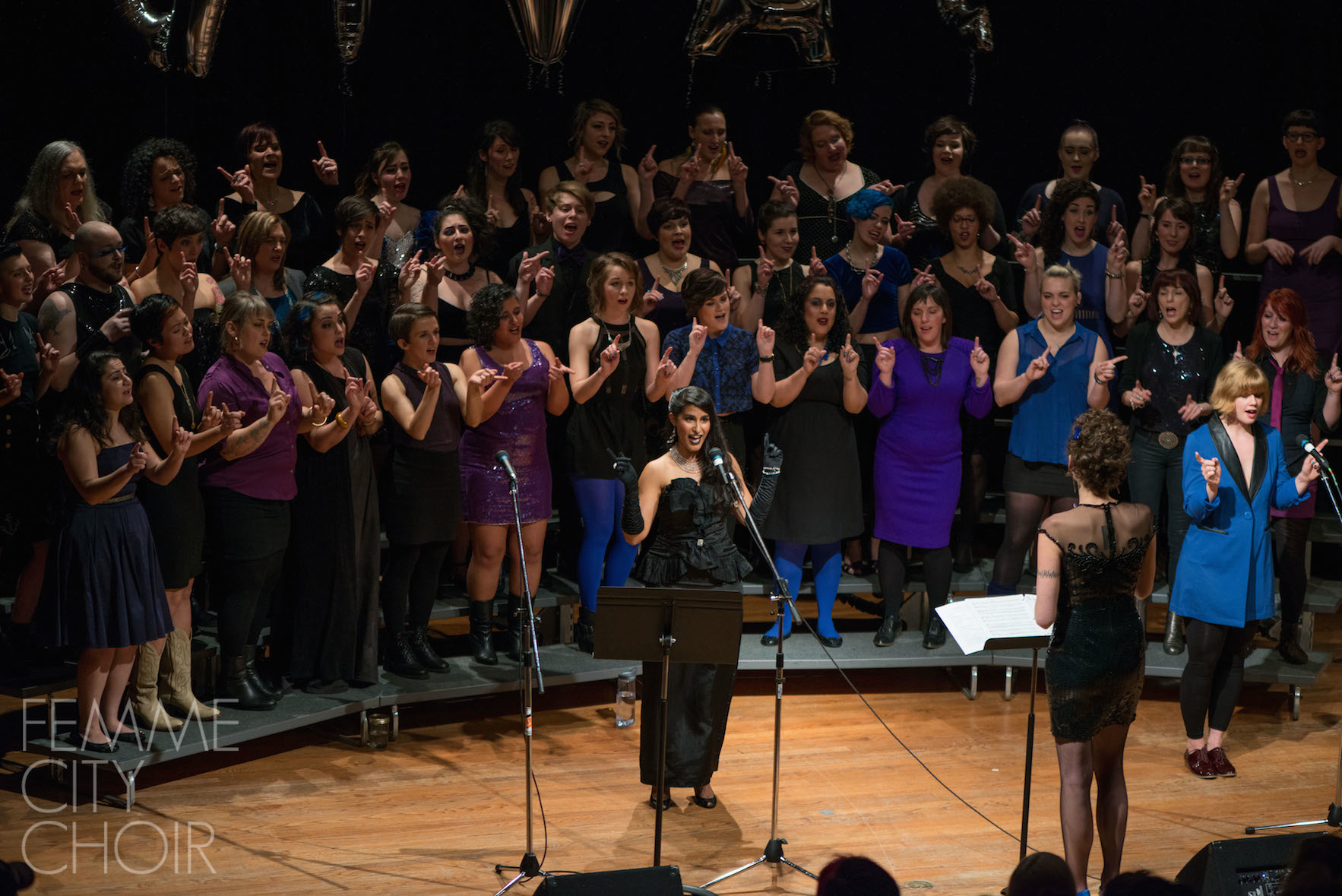 Femme City Choir in Divas! at Vancouver Community College Auditorium, Vancouver BC 2015 Photo by RDM Photography and Art