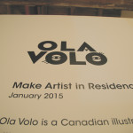 Ola Volo Solo Show (lo) at MAKE, Vancouver BC, 2015. Ravi Gill photo for VANDOCUMENT