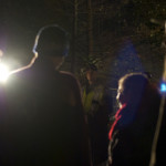 Burnaby Mountain Protest At Night. November 2014. Photo by Corie Waugh.