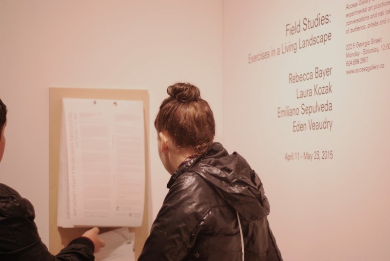 Field Studies @ Access Gallery by Corie Waugh
