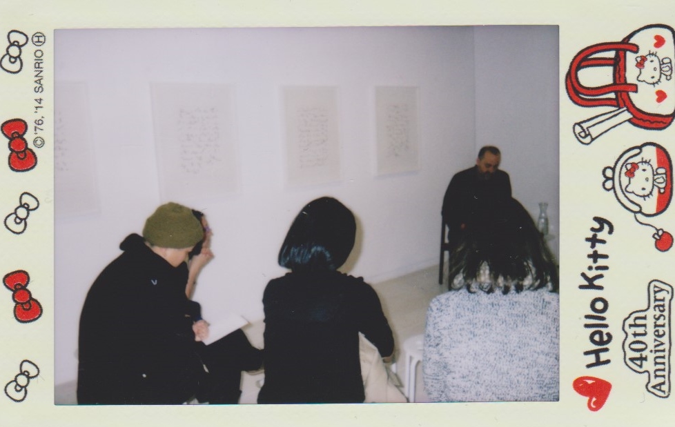 Gestures of Distance: Far Away So Close Part II. Reading by Stephen Collis @ Access Gallery. Photo by Irene Lo for Vandocument.