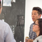 Russell Leng "Too Many Maps" opening at FIELD Contemporary, Vancouver BC, June 2015. Ash Tanasiychuk photo for VANDOCUMENT